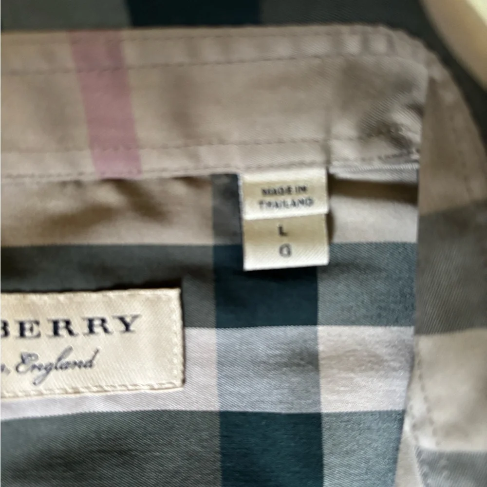 Men's Tan Plaid dress shirt - Picture 3 of 15